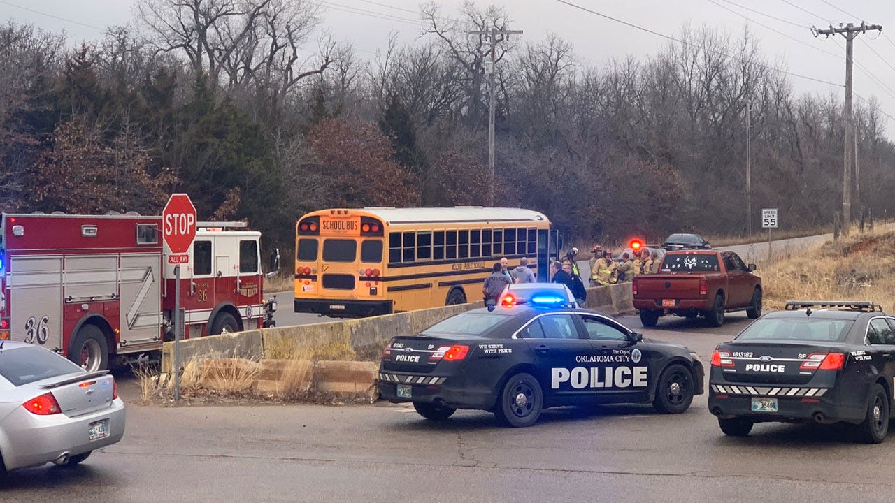 4 Students Injured In Accident Involving School Bus, Concrete Truck In SE OKC