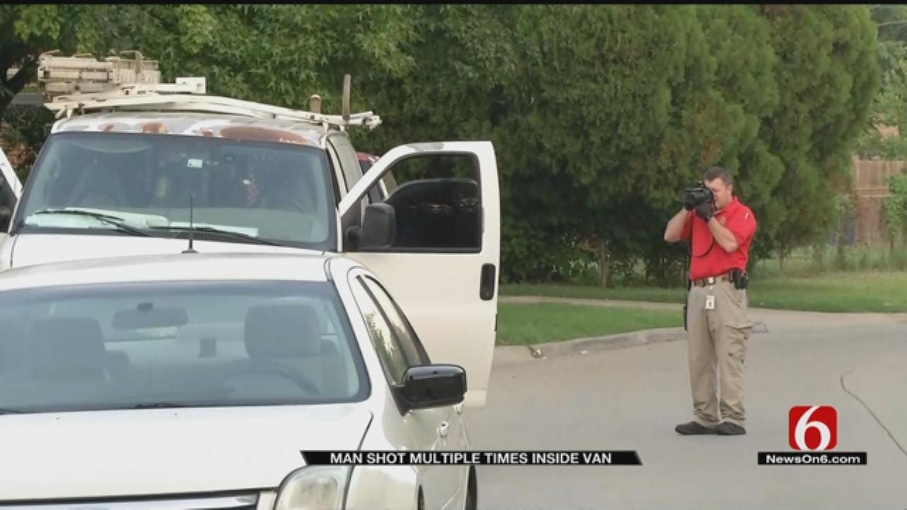 Man Found Shot Multiple Times In Van Parked On Tulsa Street