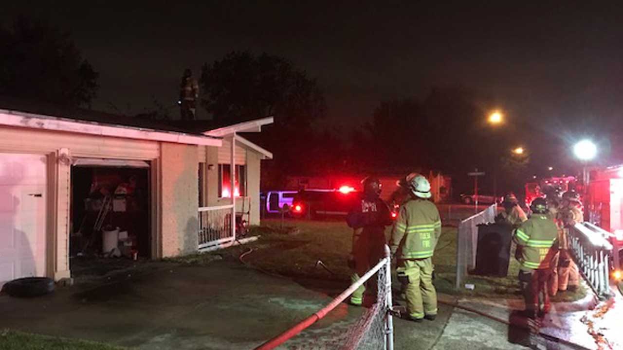 Firefighters Investigate Tulsa House Fire