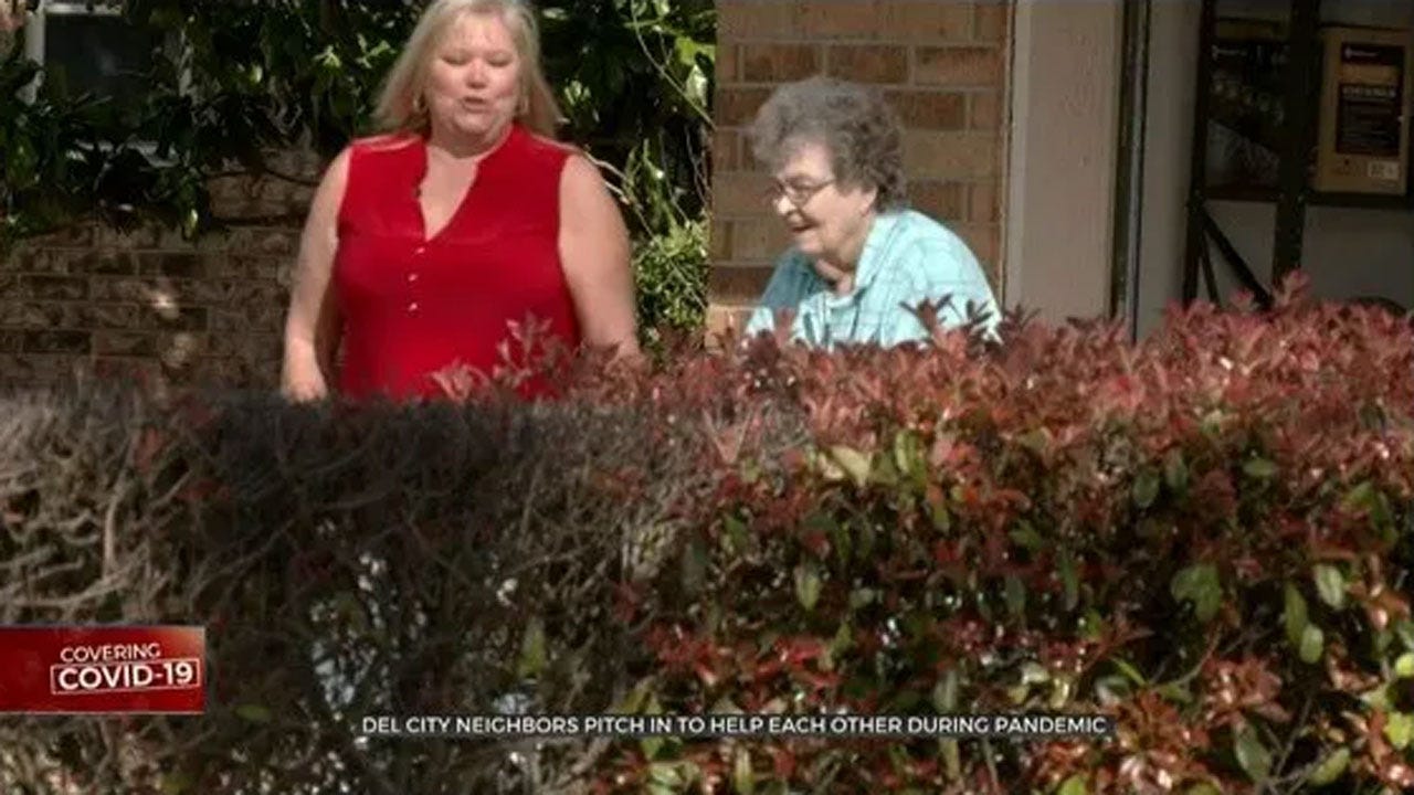 Del City Neighbors Prove Kindness Is Free, Help Elderly On Their Street