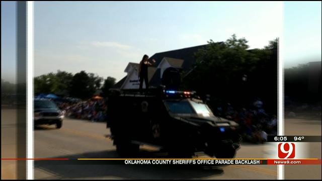 OK County Sheriff's Office Criticized For Having Baton Twirler On Top Of Moving Vehicle