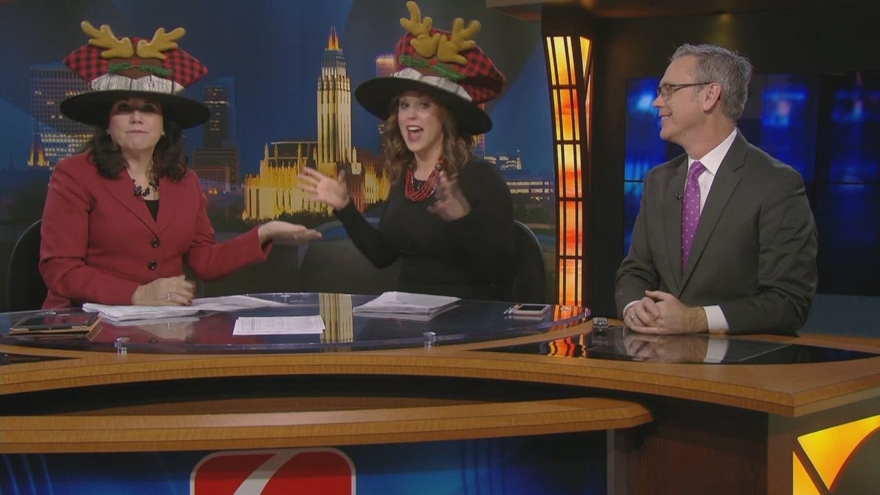 Watch: LeAnne Taylor Presents Tess Maune With A Christmas Hat
