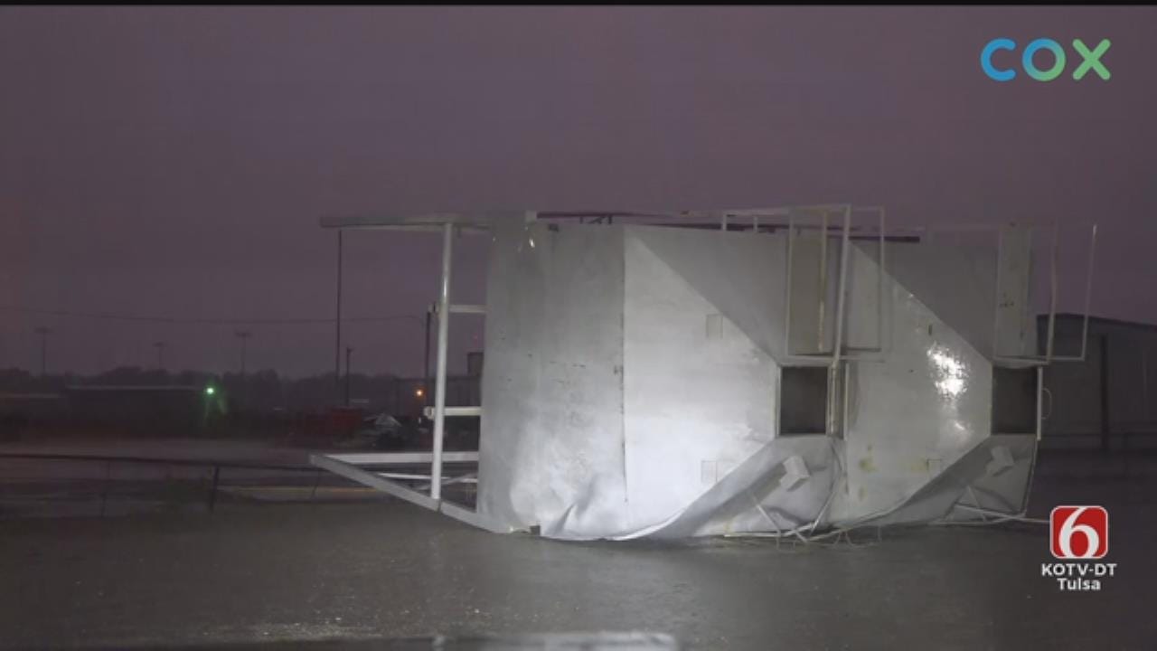 Severe Storms Near Wetumka Cause Wind Damage