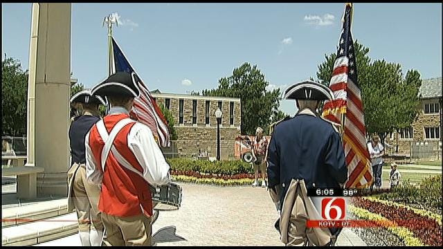Sons Of The American Revolution Ring Bell At TU To Commemorate July 4