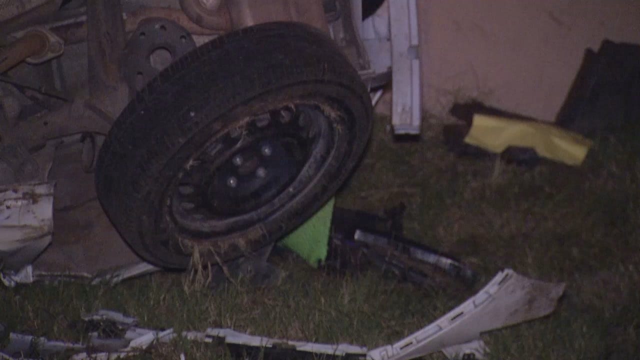 WEB EXTRA: Video From Scene Of Tulsa Car Crash