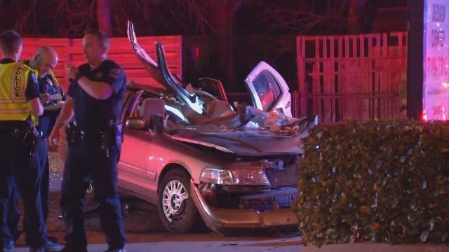 WEB EXTRA: Video From Scene Of Fatal Midtown Tulsa Crash