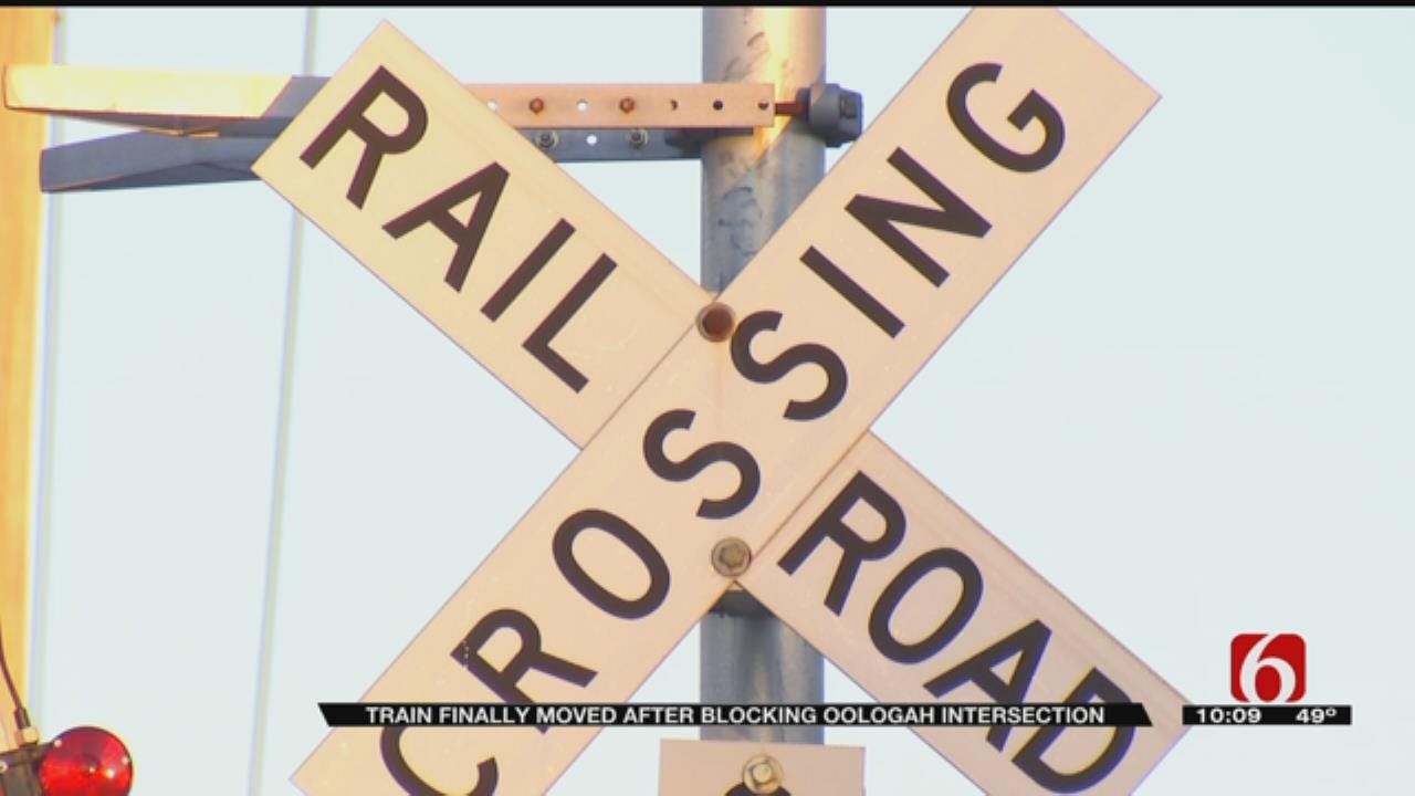 Train Separated After Blocking Oologah Road For Days