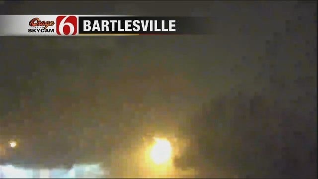 WEB EXTRA: Osage SkyCam View Of Bartlesville Storm