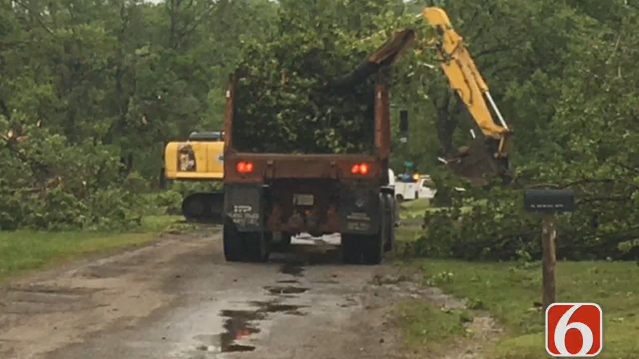 Joseph Holloway: Crews Survey Storm Damage In Mayes County
