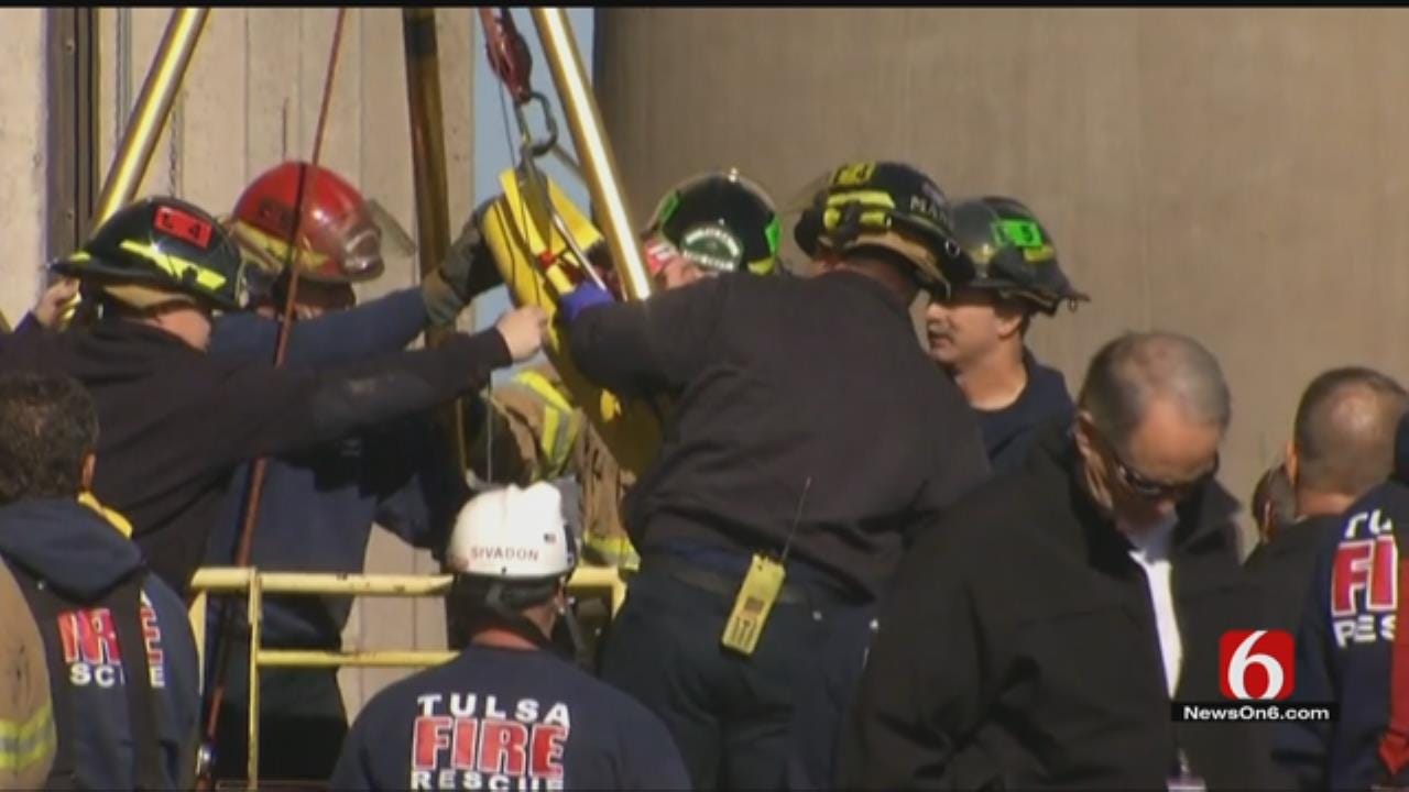 TFD Task Force Rescues Man Who Fell While Working In 25-Foot Pit