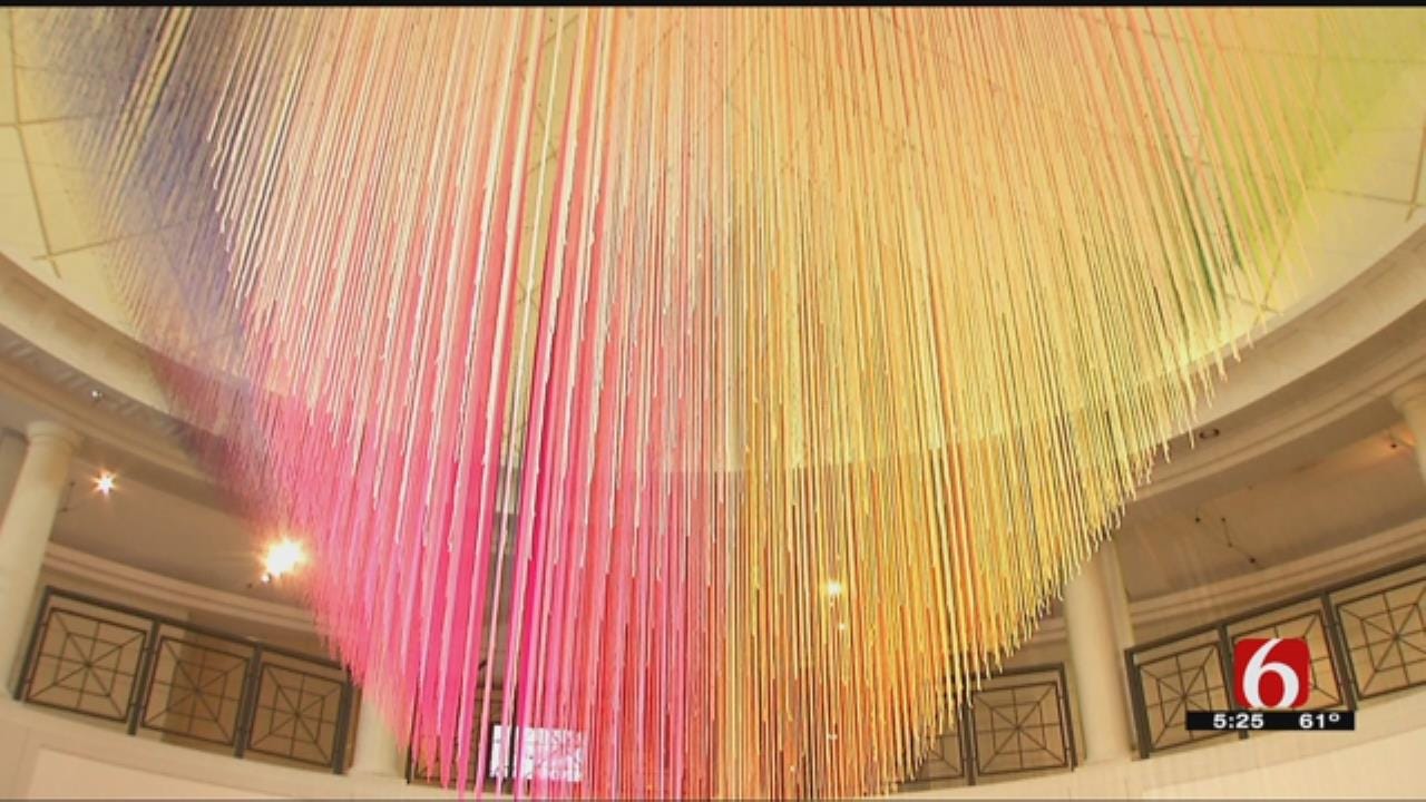 New Philbrook Exhibit Created With 7,500 Strands Of Yarn