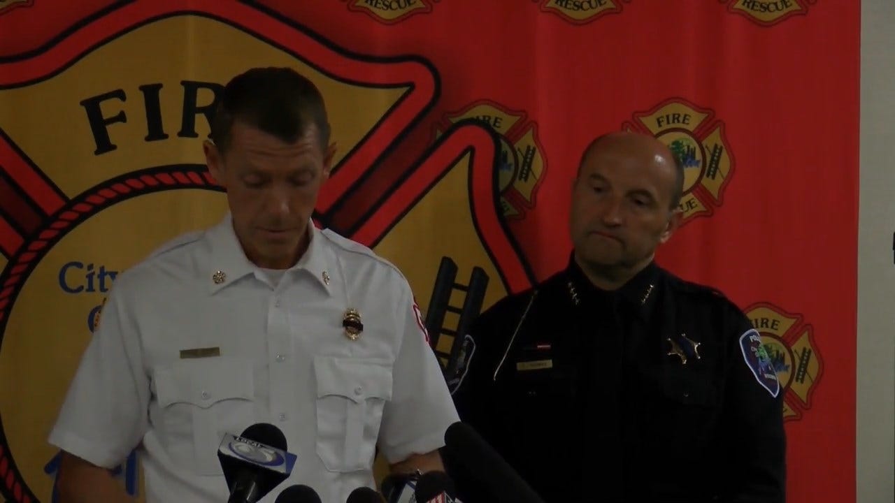 Appleton Police, Fire Departments Hold Joint Press Conference After Firefighter Dies