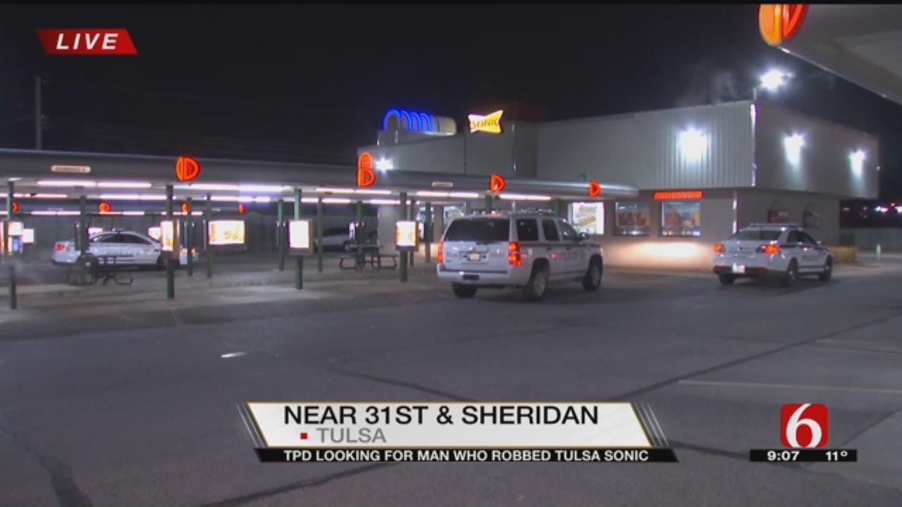 Man Forces Way Inside, Robs Tulsa Sonic