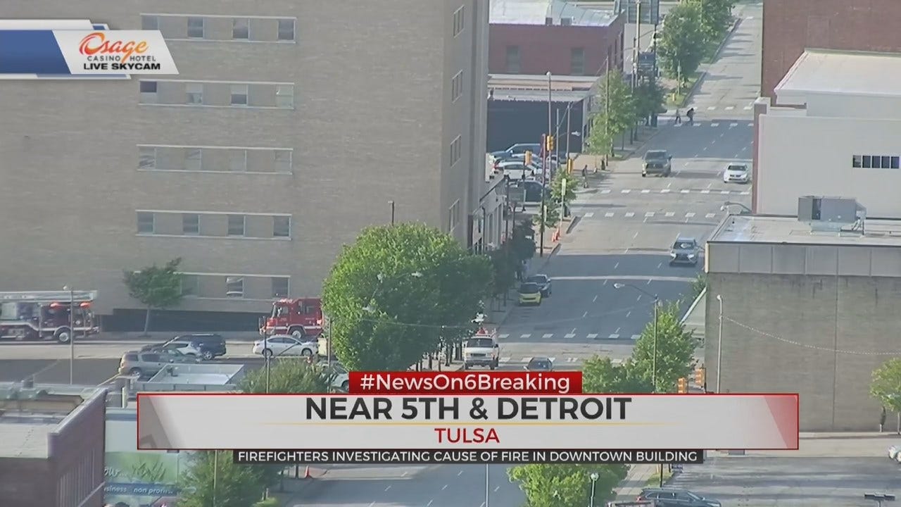 Tulsa Firefighters Respond to Call, Closes Part of Detroit Avenue