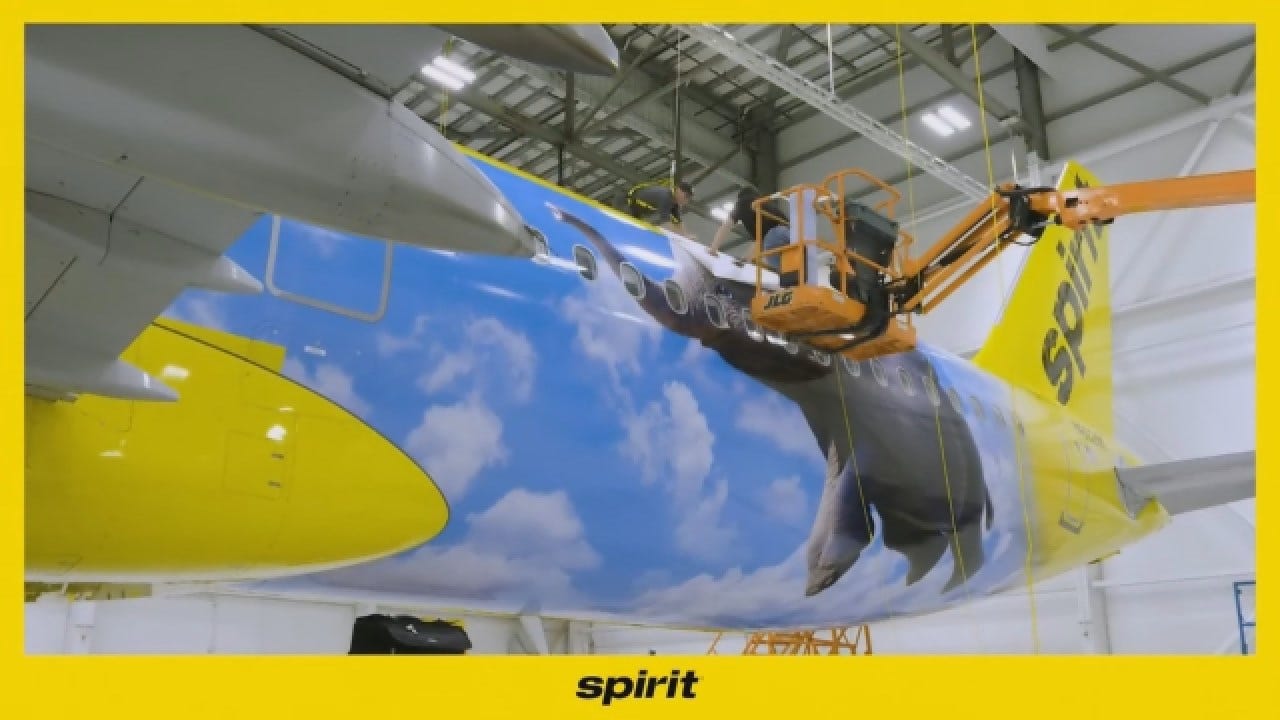 Spirit Airlines Takes Flight With Dumbo Themed Plane
