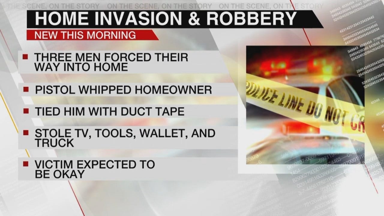 Homeowner Beaten, Robbed In East Tulsa