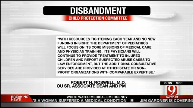 Oklahoma Child Protection Committee To Disband By December