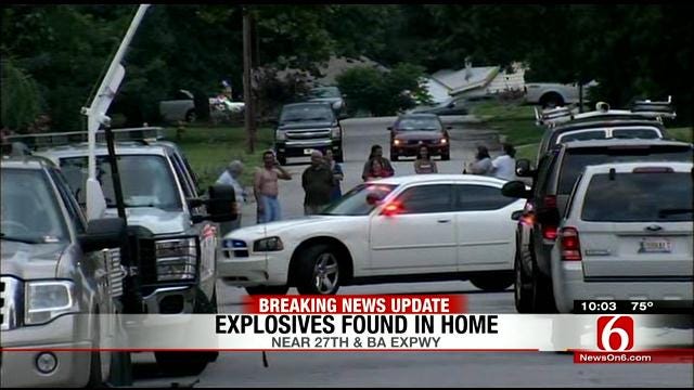 Weapons, Explosives Found In Midtown Tulsa Home, 2 People In Custody