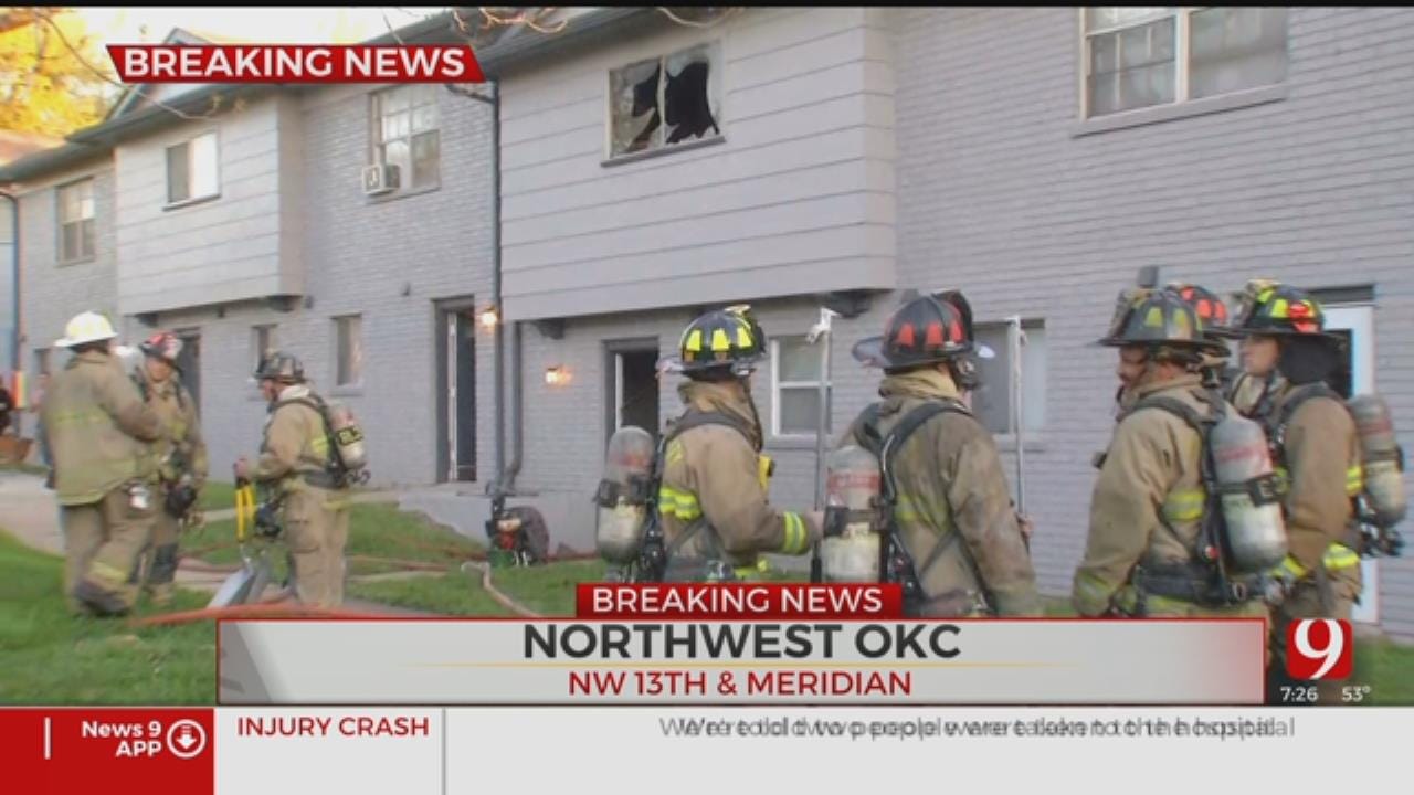 Firefighters Extinguish NW Oklahoma City Apartment Fire