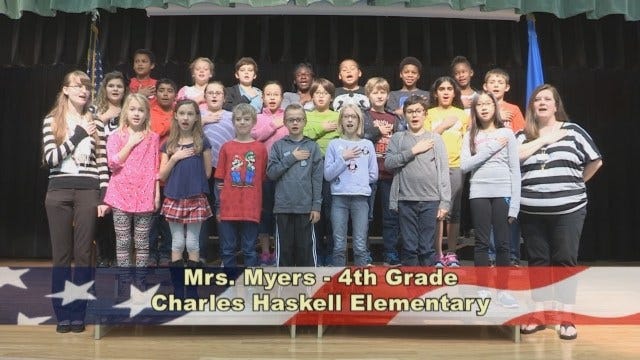 Mrs. Myers' 4th Grade Class at Charles Haskell Elementary School