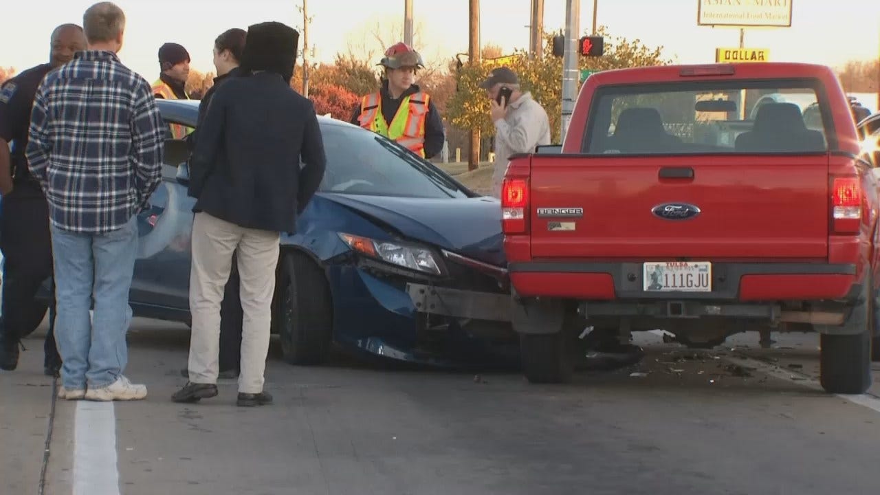 WEB EXTRA: Video From Scene Of Stolen Tulsa Car Crash