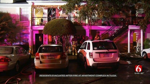 Lightning Strike Causes Tulsa Apartment Fire, Firefighters Say