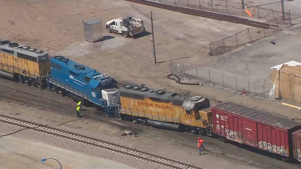 Three Train Cars Derail On West Tulsa Tracks