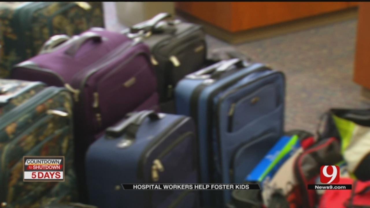 Cushing Hospital Surprises Foster Children With Suitcases