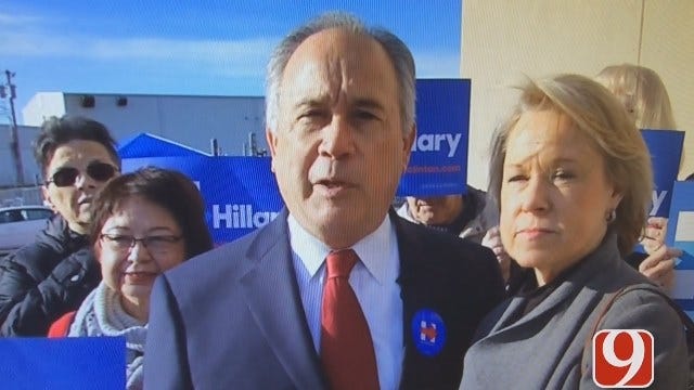 Former Oklahoma Governor David Walters Shows Support For Hillary Clinton