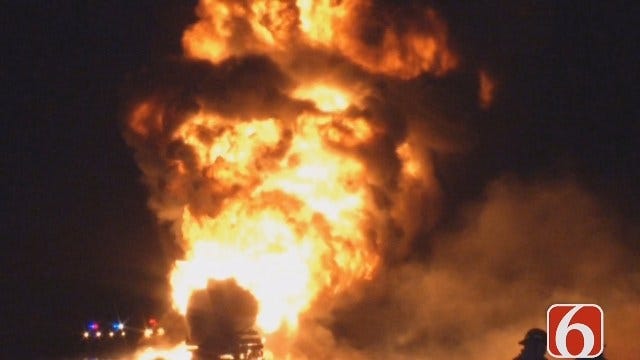 Tony Russell Reports On Highway 75 Fuel Tanker Fire