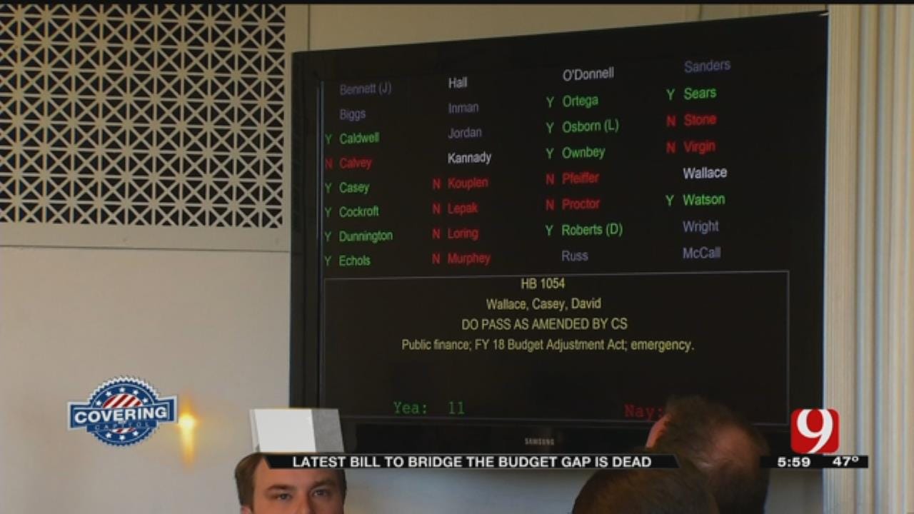 Latest Bill To Bridge The State Budget Gap Is Dead