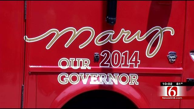Governor Mary Fallin Responds To Recent Poll Results In Tulsa Stop