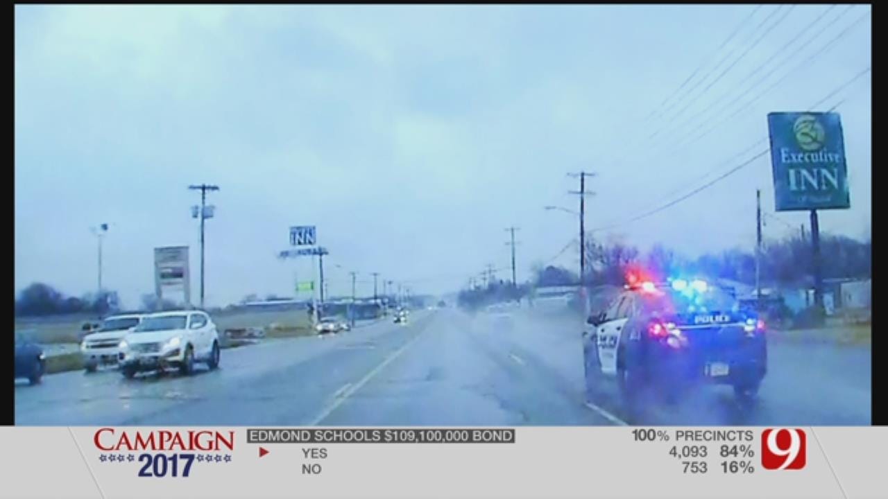 Dashcam Footage Shows McClain County Police Chase