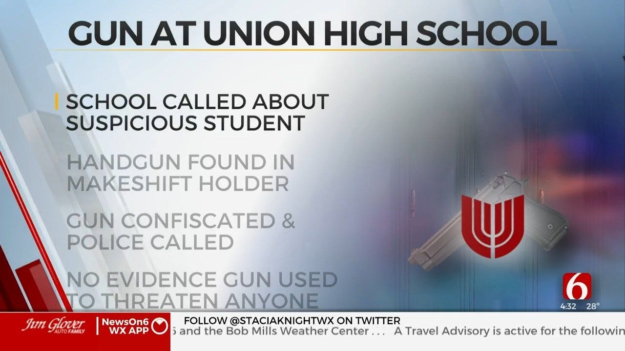 Student Caught With Gun At Union Public Schools, Officials Say