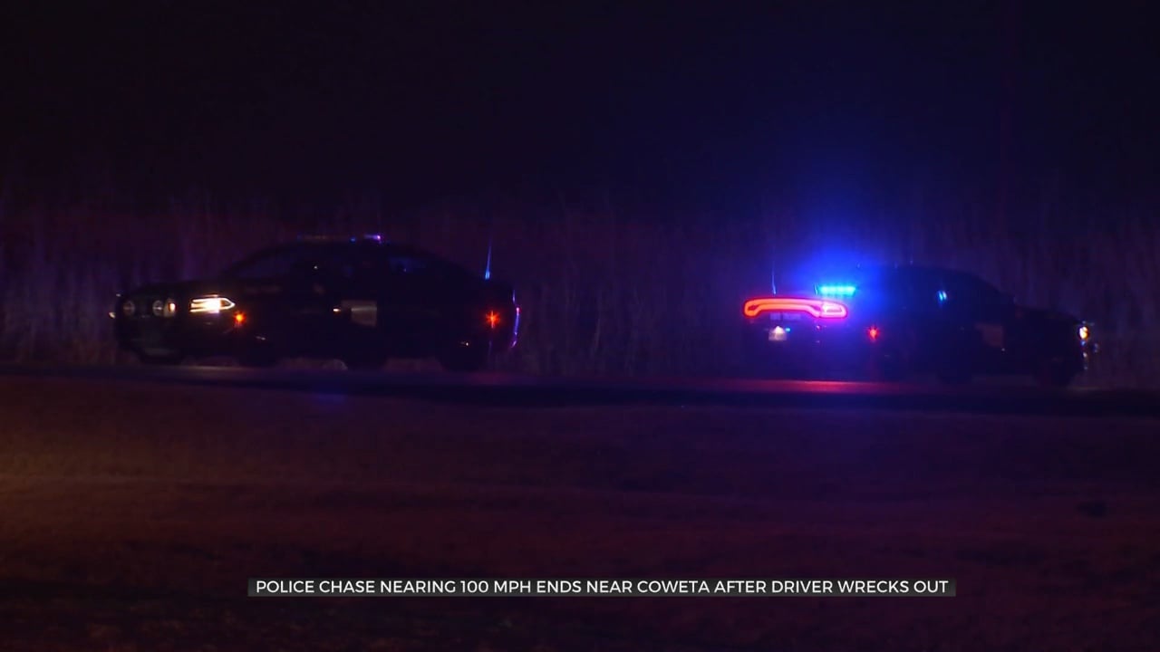 1 Injured After Crash, Pursuit Involving OHP & Tulsa Police