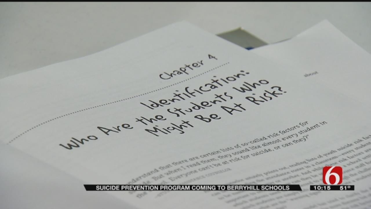 Berryhill Schools Implementing Suicide Prevention Program