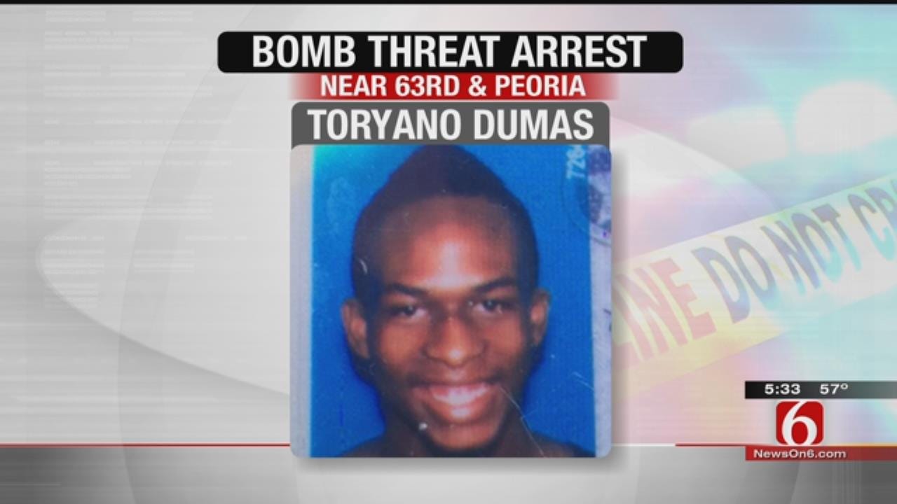 Dumas Arrested For Making Tulsa Bomb Threat