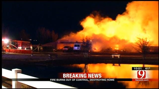 Crews Contain House Fire In Oklahoma City