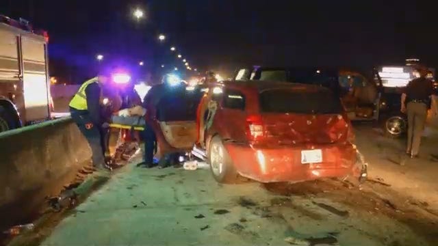 WEB EXTRA: Multi-Vehicle Wreck On Highway 75