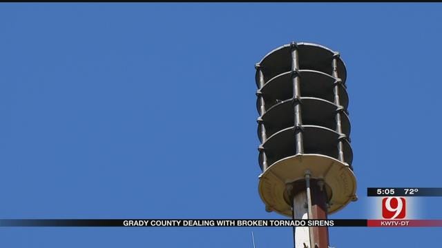 Tornado Sirens Being Repaired In A Grady County Town
