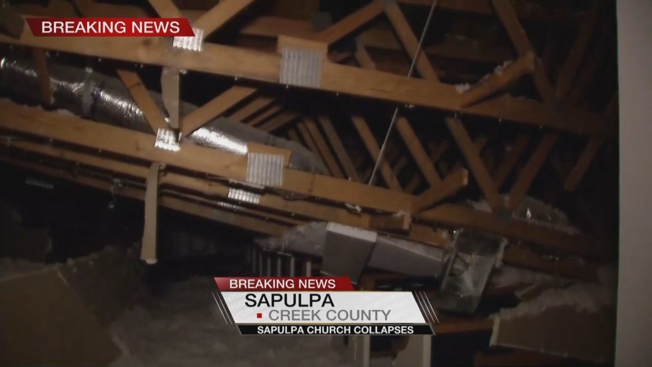Sanctuary Roof Collapses At Sapulpa Church