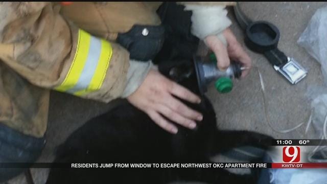 Minor Injuries Reported, Cat Saved After Blaze At NW OKC Apartment Complex