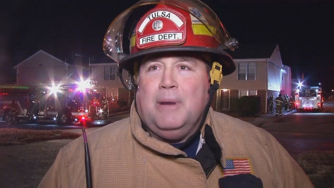 WEB EXTRA: Tulsa Fire Captain Bob Peters Talks About Apartment Fire
