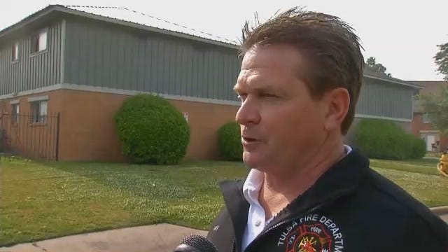 WEB EXTRA: Tulsa Fire Captain Stan May Talks About Apartment FIre