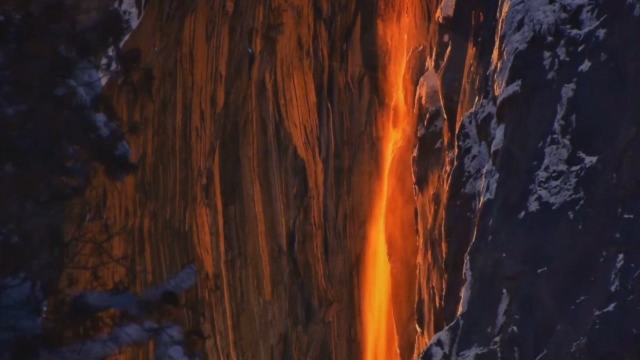 Rare 'Firefall' Phenomenon At Yosemite National Park Is Back