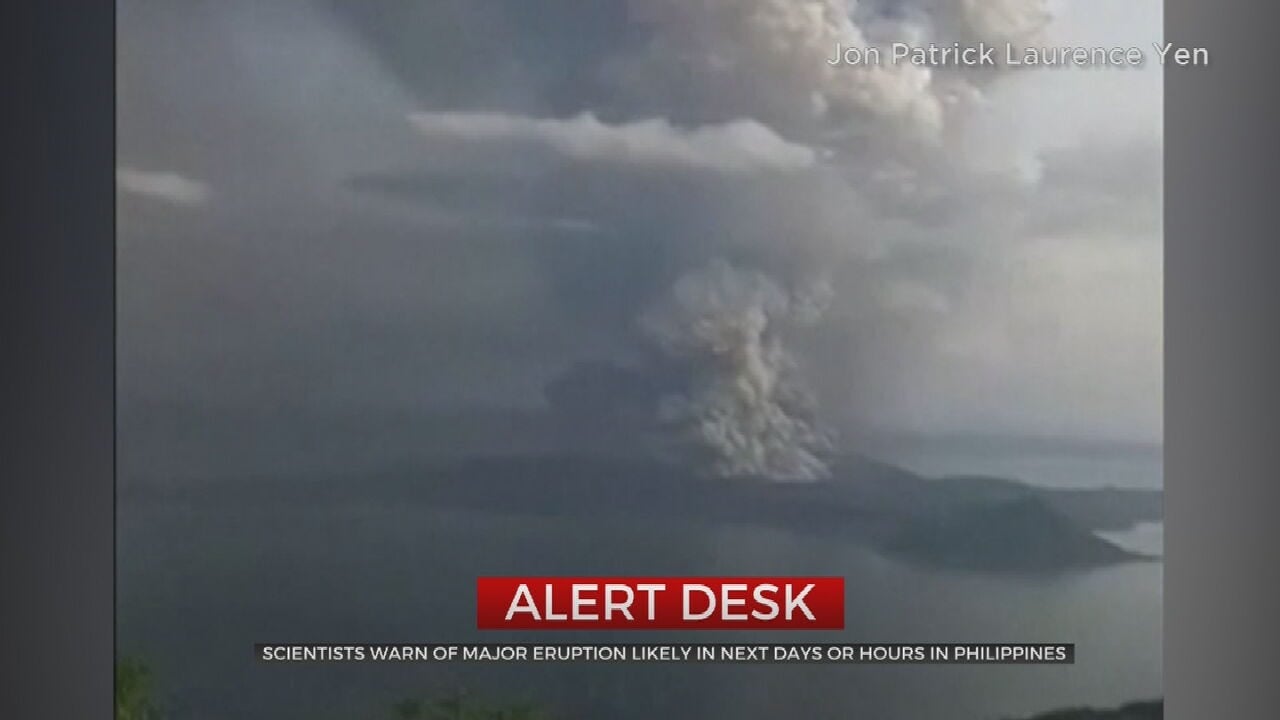 Thousands Evacuated After Volcano Spews Ash In Philippines