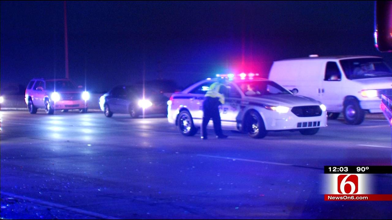 Woman Hurt In Four-Car Crash On Tulsa Highway
