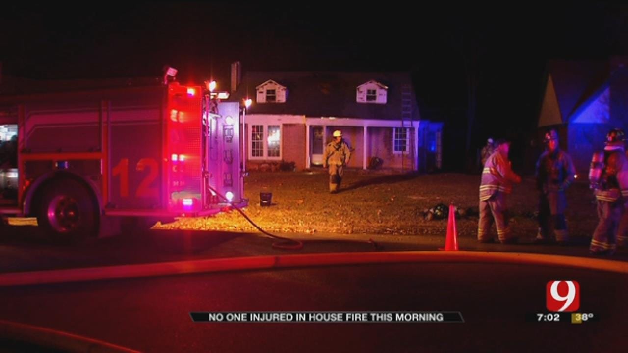 OKC Firefighters Battle Early Morning House Fire