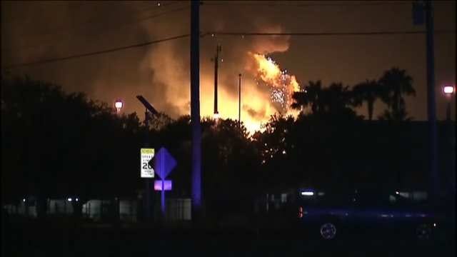 WEB EXTRA: Video From Scene Of Florida Propane Plant Explosion And Fire