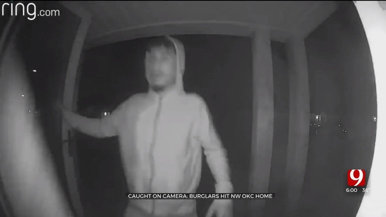Caught On Camera: Thieves Break Into NW OKC Home